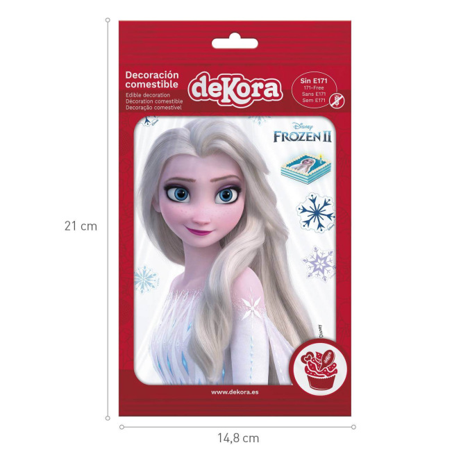 Dekora - Disque en azyme Reine des neiges, 20 cm