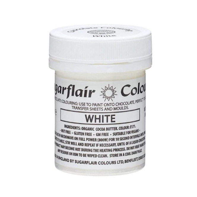Chocolade Kleurstof – Wit – 35g – Sugarflair