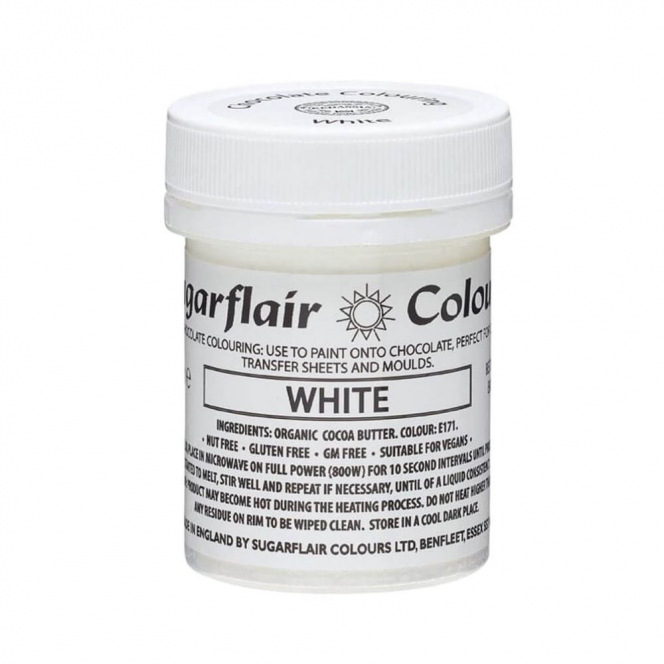 Chocolate Colouring – White – 35g – Sugarflair
