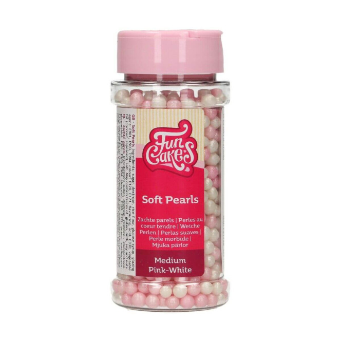 Parelmoer Parels - Roze & Wit - FunCakes