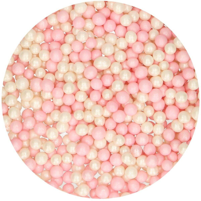 Perles nacrées - Rose et blanc - FunCakes