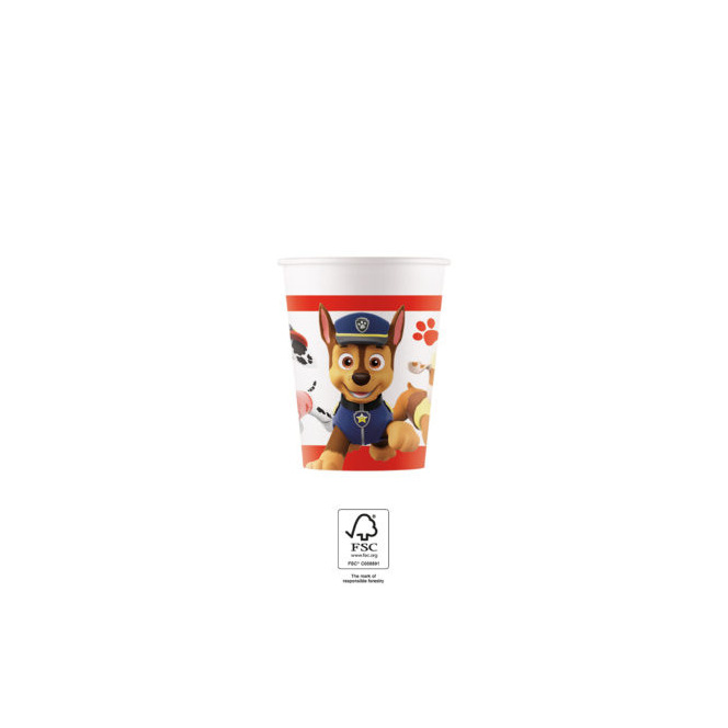 8 Papieren bekers – 200ml – Paw Patrol