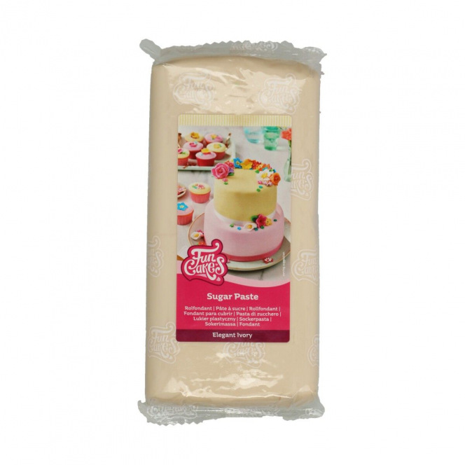 Pâte à sucre - Crème (Elegant Ivory) - 1kg - FunCakes