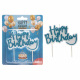 Happy Birthday Candle – Glitter Blue – Dekora