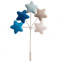 Bouquet de ballons pour gâteaux - Dekora : Style:Étoiles bleues 