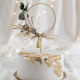 Round wooden topper to decorate - party deco