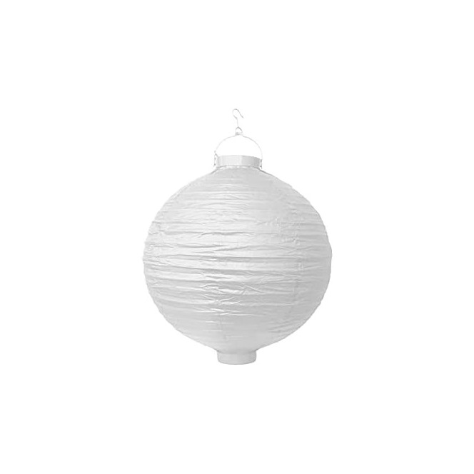 Lanterne papier - Blanc - PartyDeco