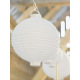 Lanterne papier - Blanc - PartyDeco