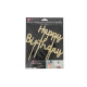 Golden Happy Birthday Topper - Patisdecor