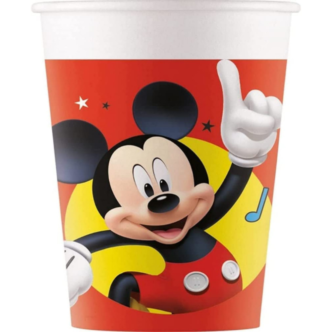8 gobelets en carton Mickey Playful