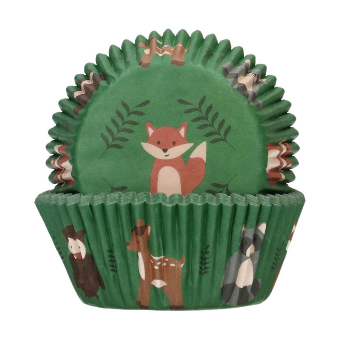 Caissettes à cupcakes - Animaux de la fôret