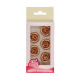 Marzipan Roses Bronze Gold/6pcs - Funcakes