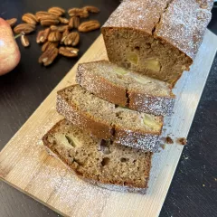 Cake aux pommes - Pralin noix de pécan
