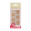 12 Flocons en sucre Bronze - Funcakes