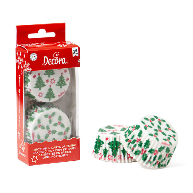 36 caissettes de noel - decora