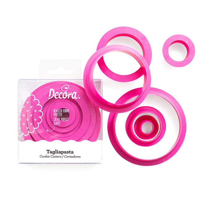 Kit d'emporte-pièce rond 6pcs Decora