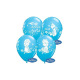 6 Ballons Reine des neiges II en latex