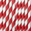 Party Deco Paper Straws 10pk : Theme:Red Stripe