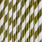 Party Deco Paper Straws 10pk : Theme:Gold Stripe