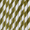 Party Deco Paper Straws 10st : Thema:Gouden streep