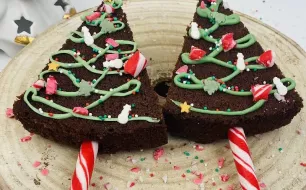 Sapins de Noël au chocolat