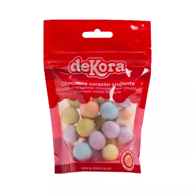 Perles en chocolat XL et au coeur croquant - 100g - Dekora