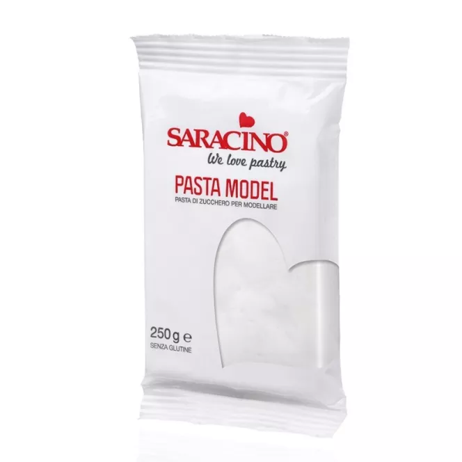 Pâte à modeler Saracino Blanc 250g