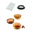 Kit Tarte Ring Round et son moule 6 empreintes - Ø 80 mm/6pcs - Silikomart