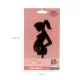 Cake Topper Femme enceinte - Noir - Dekora