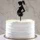 Cake Topper Femme enceinte - Noir - Dekora