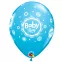 6 Ballons 11'' Baby - Qualatex : Couleur:Bleu