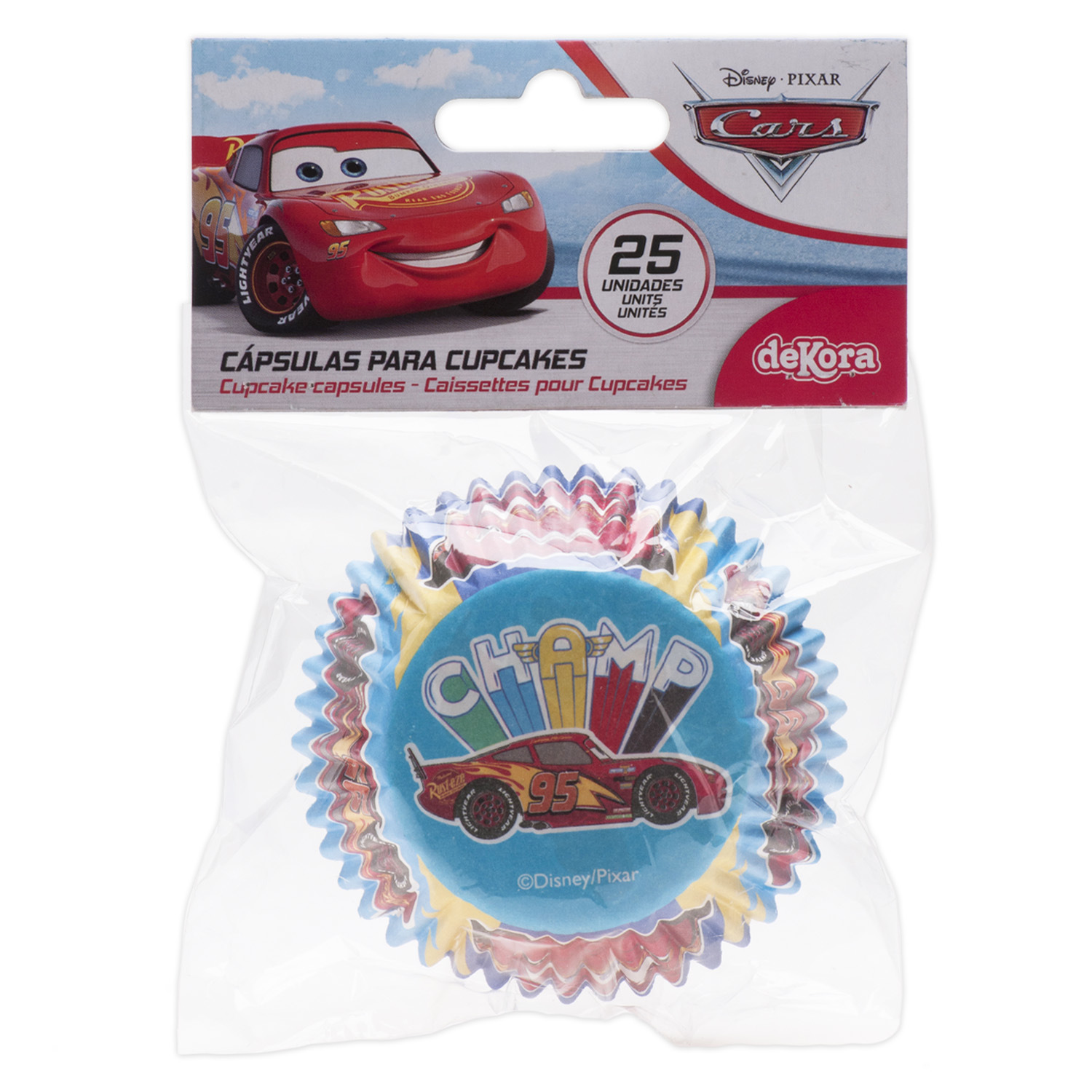 Caissettes à cupcakes Cars - 25 pcs - Dekora