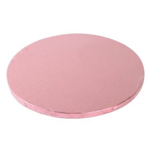 Cake Drum Round 25cm - Pink - FunCakes