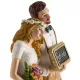Figurine couple marié Bruxelles - 16cm - Dekora