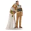 Figurine de couple marié Dekora pour la décoration d’un gâteau de mariage : Thème:Londres - 16 cm