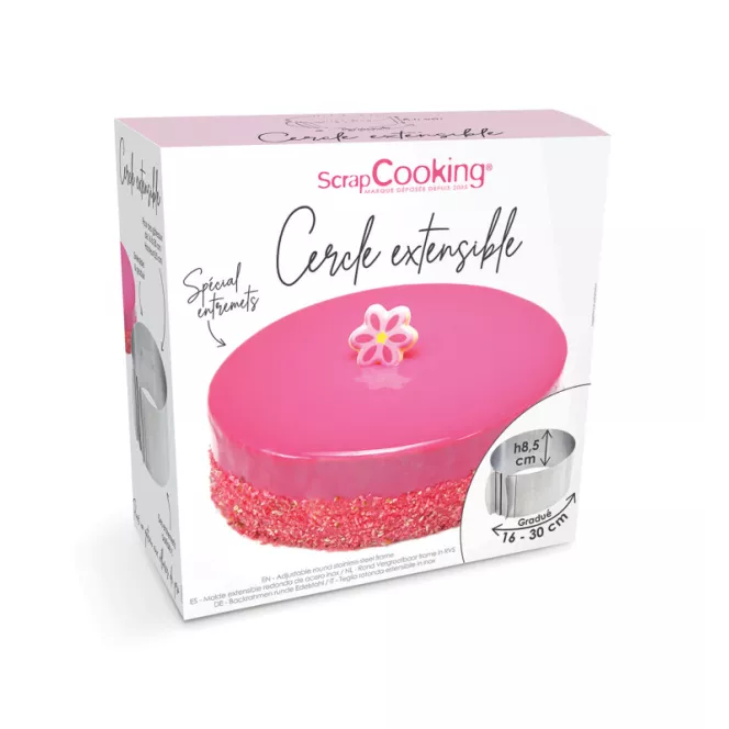 Cercle à entremet extensible