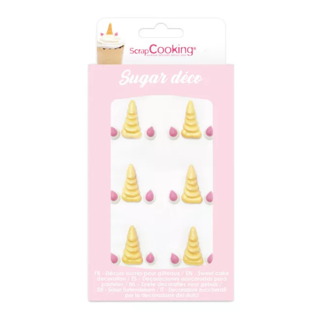 Décoration en sucre - Licorne/8pcs - Dekora