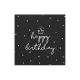 20 Napkins - Happy Birthday - Rose & Crown - PartyDeco