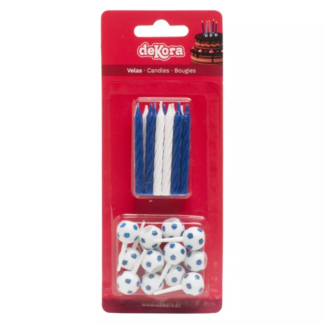 Bougies football - 12pcs Dekora