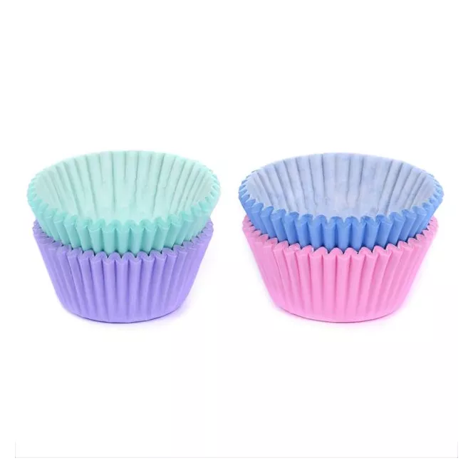 Mini-caissettes à cupcakes pastel 100pcs - House of Marie