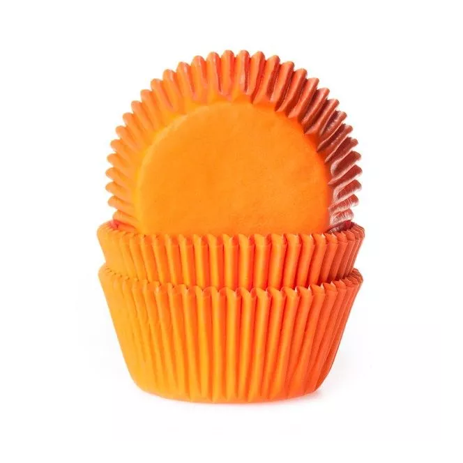 Caissettes à cupcakes - Orange - 50pc - HoM