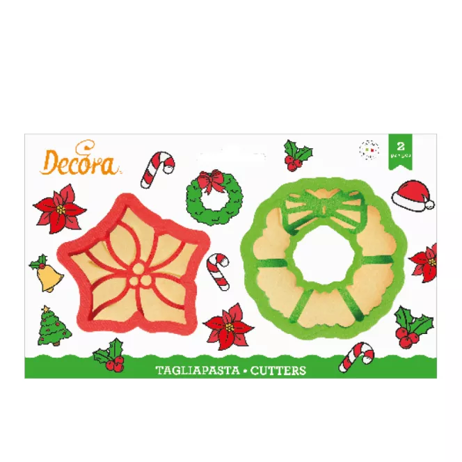 Decora - Emporte-pièces - Rennes & Père Noël - 2pcs