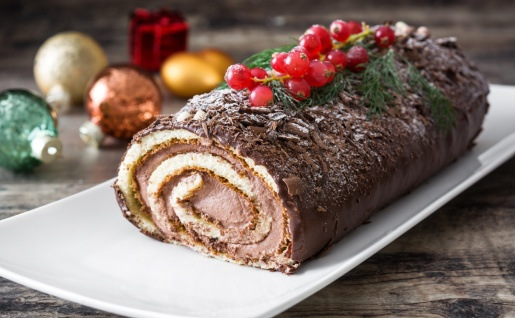 Décor en Sucre Noël : Décoration Comestible Bûche & Gâteau