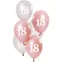Balloon set 18 years 6 pcs 23cm Folat : Colour Theme:Lush Blush