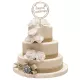 Cake Topper Joyeux Anniversaire - doré - Dekora