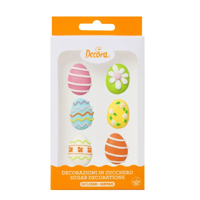 Décorations en sucre - Oeufs de Pâques - Decora