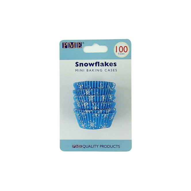 Mini Baking Cups Snowflakes pk/100 - PME