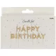 Bougies Happy Birthday Or - 2 cm Folat