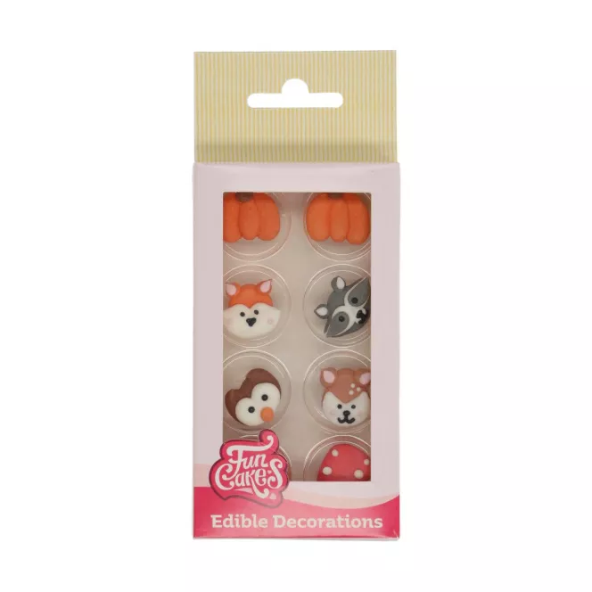 Sugar Decorations - Wood Animals - 10pcs - Decora