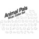 Cutter set animals pals - set/50 - Wilton